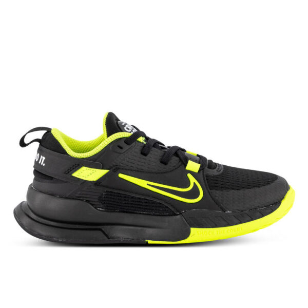 Nike Crosscourt Kids Black/Volt-White Unisex Size 5Y