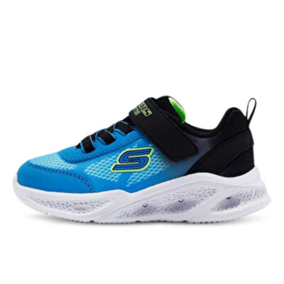 Skechers Meteor-Lights - Krendox Kids Black/Blue Unisex Size 5