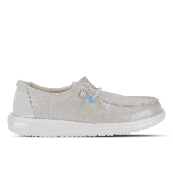 Hey Dude Wendy Kids Silver Unisex Size 2