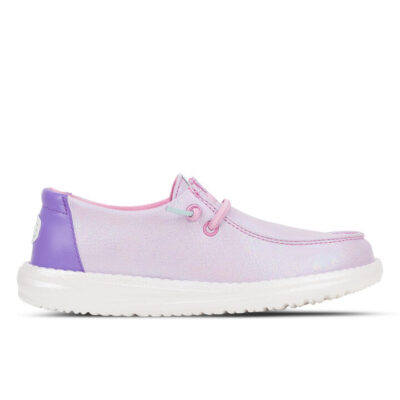 Hey Dude Wendy Iridescent Kids Purple Unisex Size 11