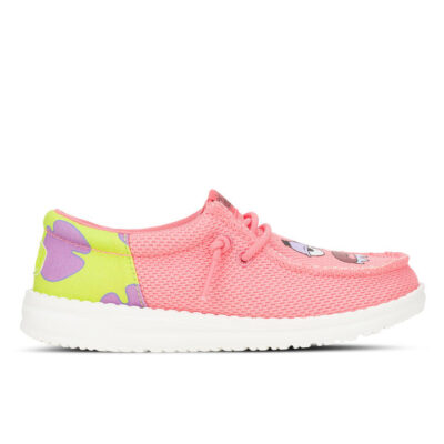 Hey Dude Wally Funk Patrick Kids Pink/Green Unisex Size 13
