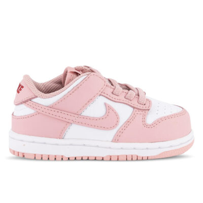 Nike Dunk Low Kids White/Pink Glaze/Pomegranate Unisex Size 7