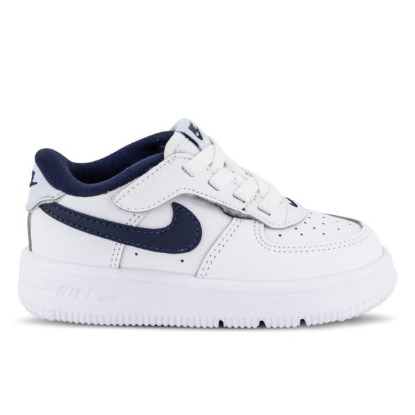 Nike Force 1 Low Easyon Kids White/Midnight Navy/Football Grey Unisex Size 7