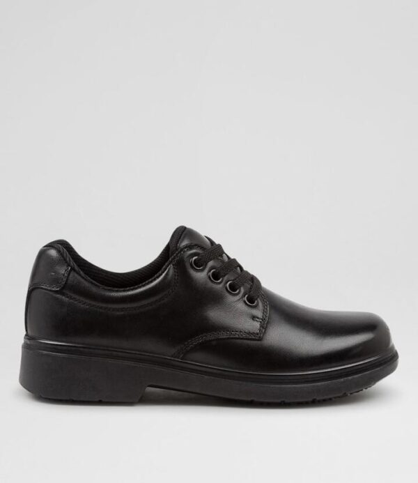 Roar Youth E Black Leather Lace Up Shoes