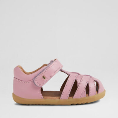 Su Cross Jump Infant Lilas Leather Flat Shoes