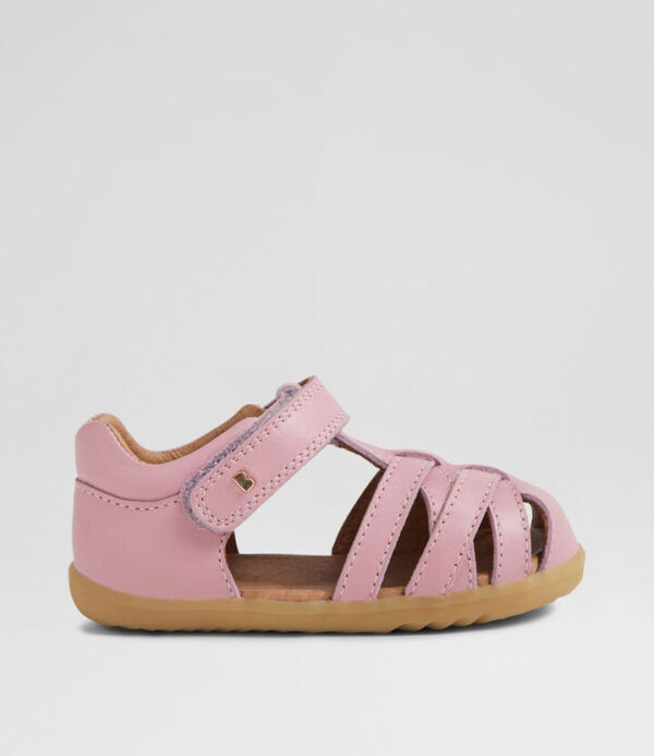 Su Cross Jump Infant Lilas Leather Flat Shoes