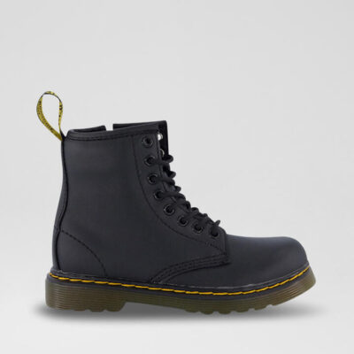 1460 Junior Black Leather Calf Boots