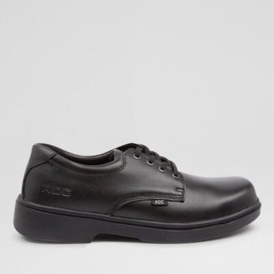 Strobe Senior Black Leather Lace Up Shoes