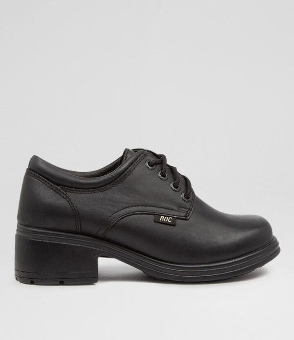 Dakota Senior Black Leather Shoes