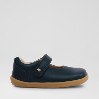 Su Delight Infant Navy Leather Flat Shoes