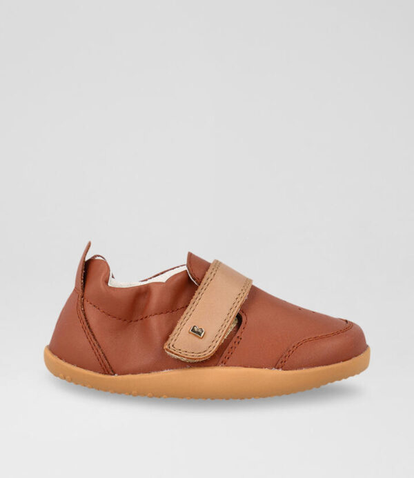 Xp Ripple Infant Mocca Caramel Leather Flat Shoes