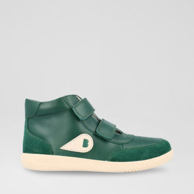 Kp Champ High Junior Deep Emerald Chalk Leather Ankle Boots