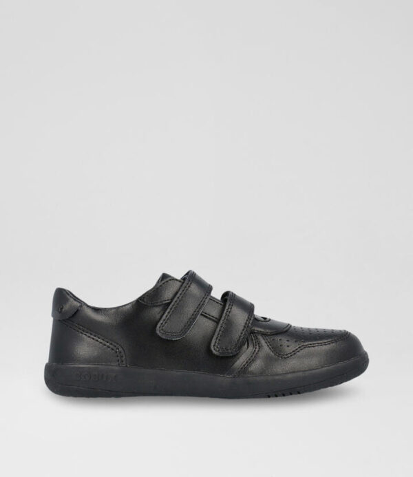 Kp Rally Black Leather Flat Shoes