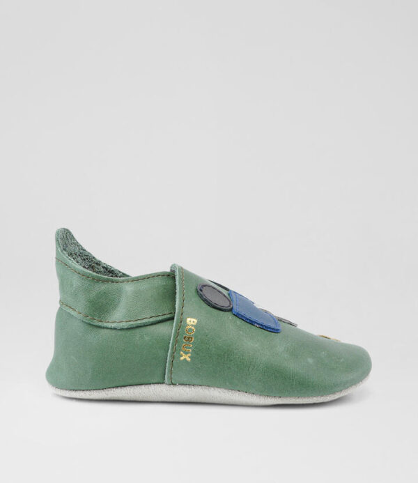 Ss Tracks Infant Olive Leather Sneakers