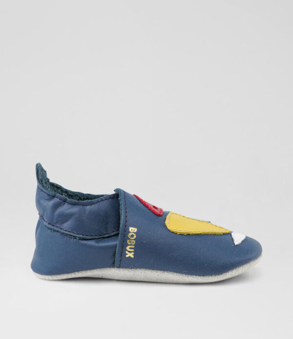 Ss Yacht Infant Navy Leather Flat Shoes