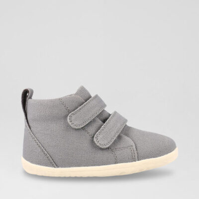 Su Grass Court High Infant Circular Gray Canvas Ankle Boots