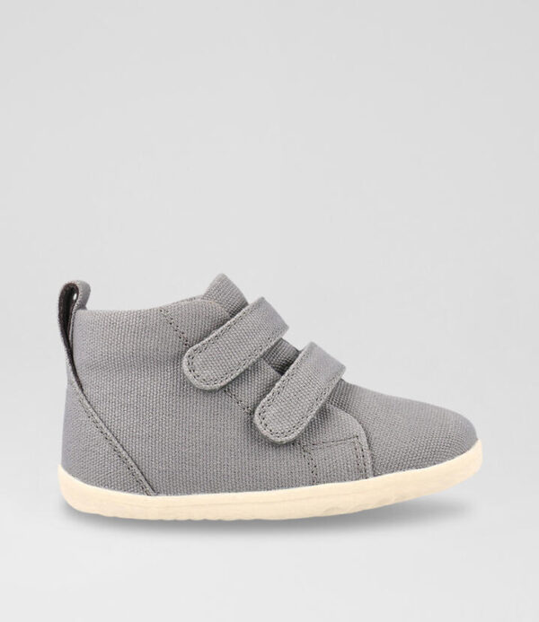 Su Grass Court High Infant Circular Gray Canvas Ankle Boots