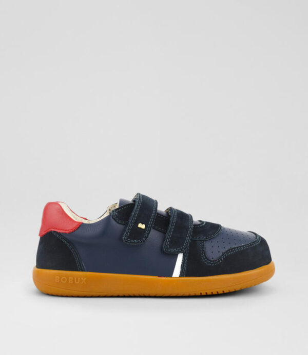 Kp Riley Junior Navy Red Leather Sneakers