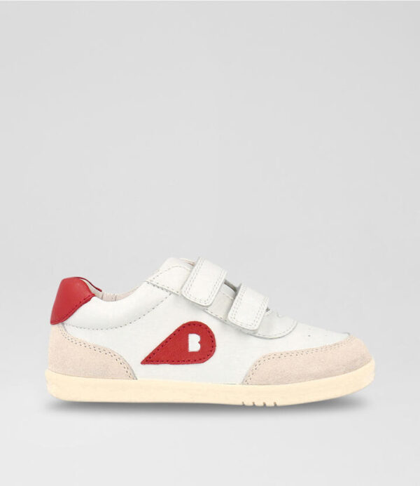 Iw Champ Toddler Chalk Radiant Red Leather Sneakers