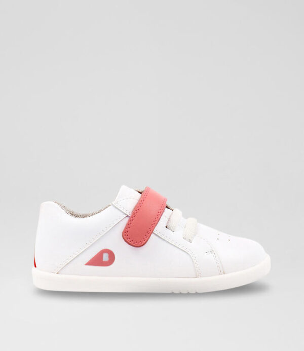 Iw Pace Toddler Optical White Ocean Coral Leather Sneakers