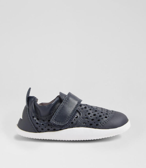 Xp Go Punch Infant Navy Leather Flat Shoes