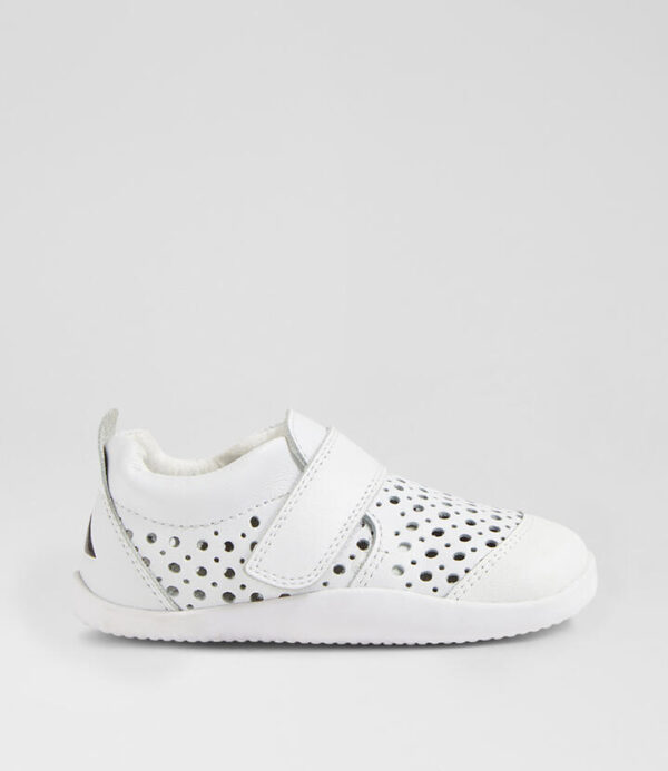 Xp Go Punch Infant White Leather Flat Shoes