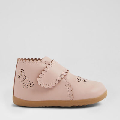 Su Willow Cameo Rose Leather Ankle Boots