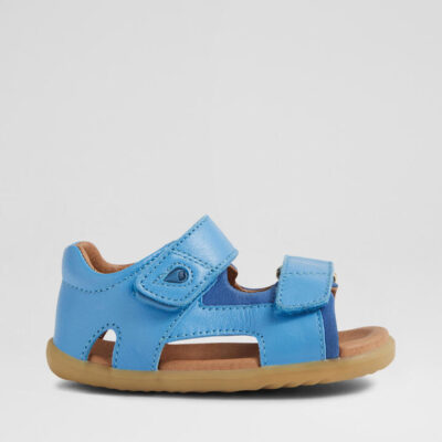 Su Strand Infant Azure Blue Leather Sandals