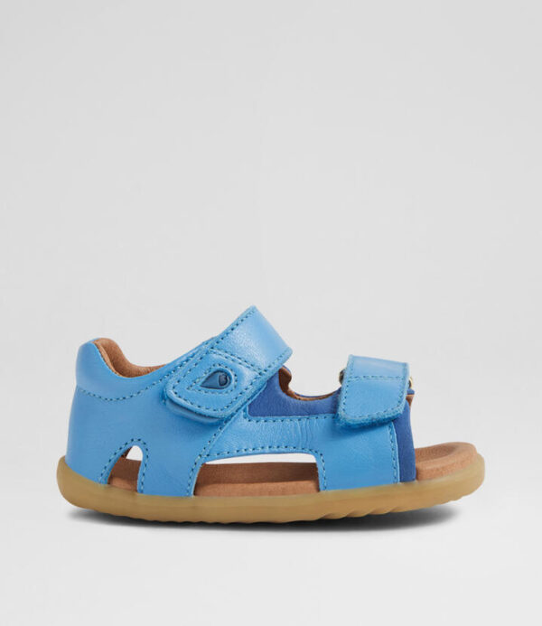 Su Strand Infant Azure Blue Leather Sandals