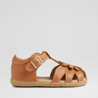 Su Petal Infant Caramel Leather Sandals