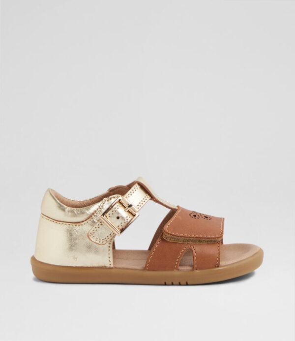 Iw Haven Toddler Gold Caramel Leather Sandals
