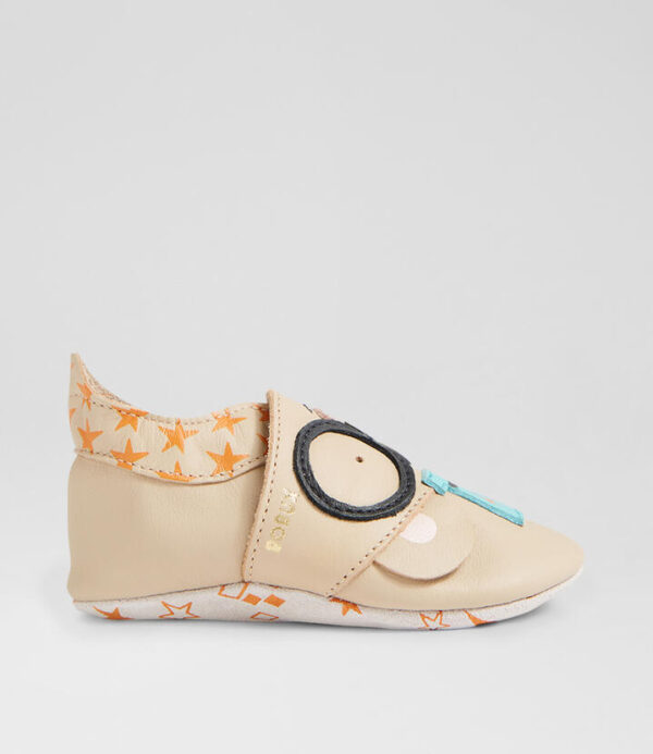 Ss Magic Mouse Smoke Grey Leather Flat Shoes