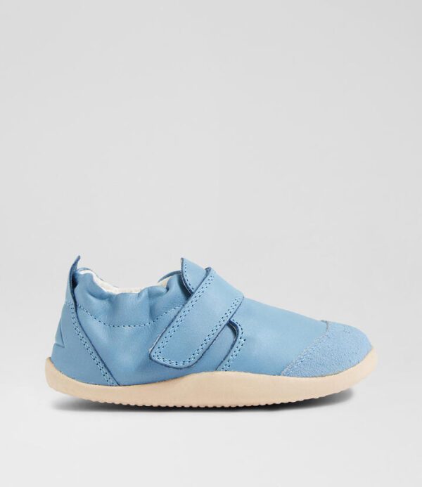 Xp Marvel Dusk Blue Leather Flat Shoes