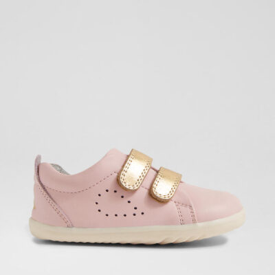 Su Grass Court Ballet Pink Leather Flat Shoes