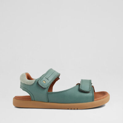 Kp Driftwood Junior Iceberg Green Leather Sandals
