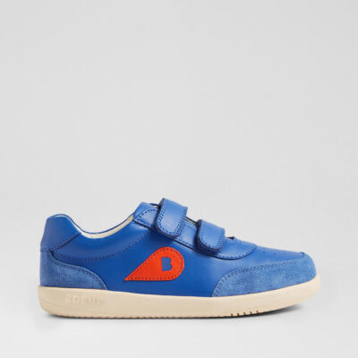 Kp Champ Junior Olympian Blue Leather Flat Shoes