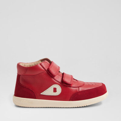 Kp Champ High Junior Pompeian Red Leather Ankle Boots