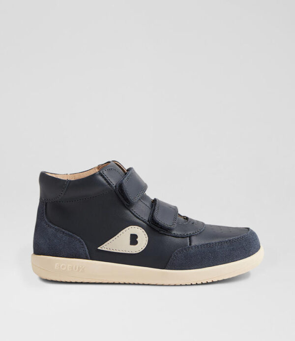 Kp Champ High Junior Navy Leather Ankle Boots