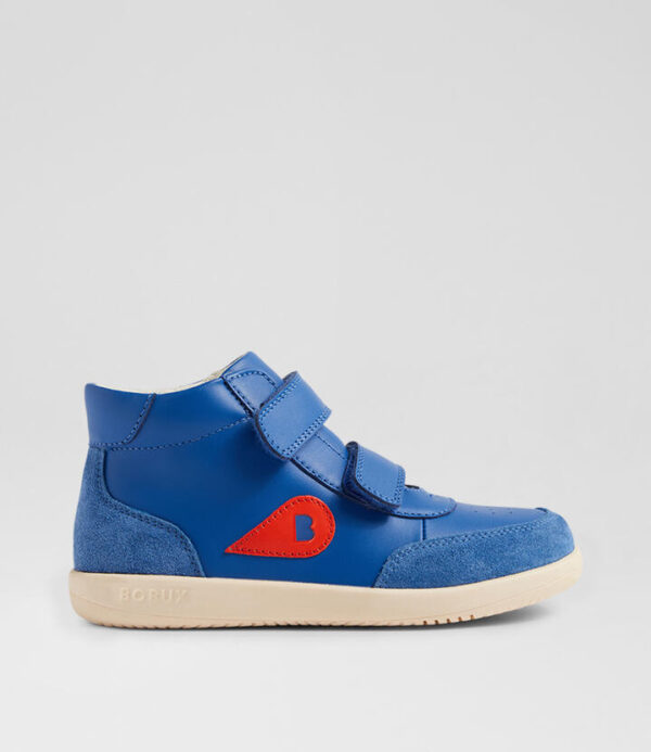 Kp Champ Junior High Olympian Blue Leather Ankle Boots