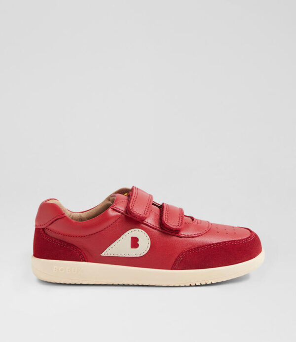 Kp Champ Junior Pompeian Red Leather Flat Shoes