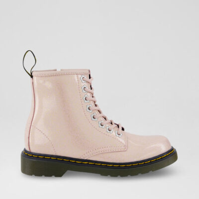 1460 Junior Powder Pink Nebula Glitter Calf Boots