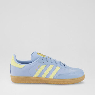 Samba Junior Blue Yellow Gum Leather Sneakers