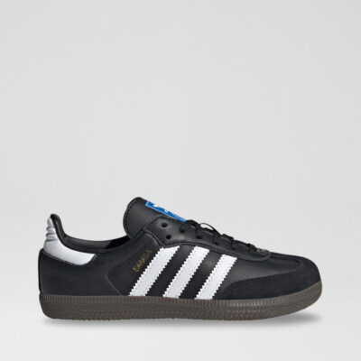 Samba Junior Black White Gum Leather Sneakers