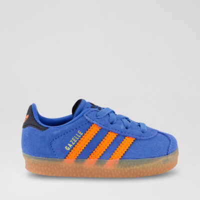 Gazelle Toddler Blue Orange Black Suede Sneakers