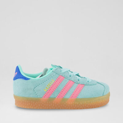 Gazelle Toddler Mint Pink Blue Suede Sneakers