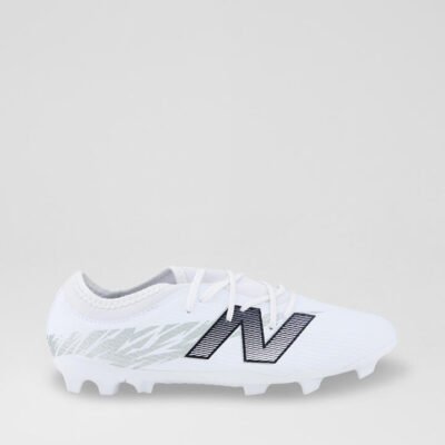 Furon Junior White Silver Black Leather Sneakers TheSneakerLounge Kids Furon Junior White Silver Black Leather Sneakers