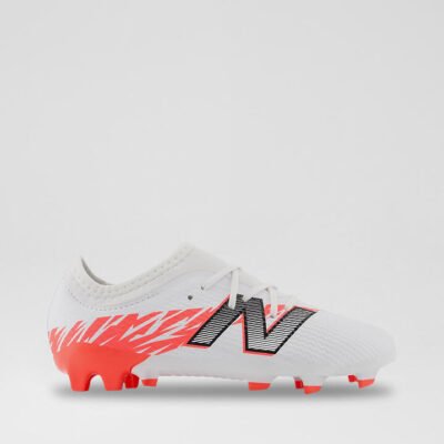 Furon Junior White Red Silver Leather Sneakers TheSneakerLounge Kids Furon Junior White Red Silver Leather Sneakers