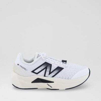 Propel Junior White Bone Black Mesh Sneakers TheSneakerLounge Kids Propel Junior White Bone Black Mesh Sneakers