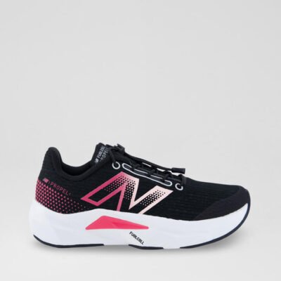 Propel Junior Black Pink White Mesh Sneakers TheSneakerLounge Kids Propel Junior Black Pink White Mesh Sneakers