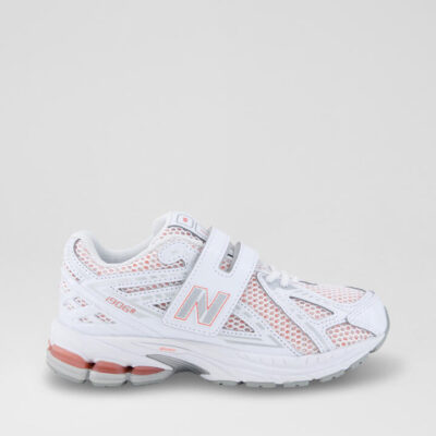 1906 Junior White Silver Pink Mesh Sneakers